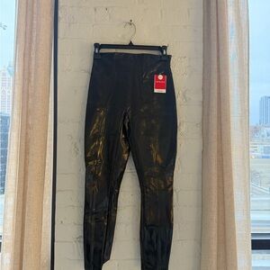 SPANX Faux Leather Black Leggings